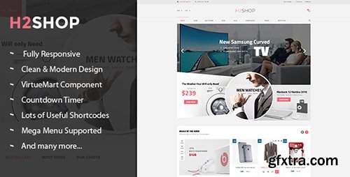 ThemeForest - H2shop v1.1.0 - Responsive Multipurpose VirtueMart Theme - 13347352