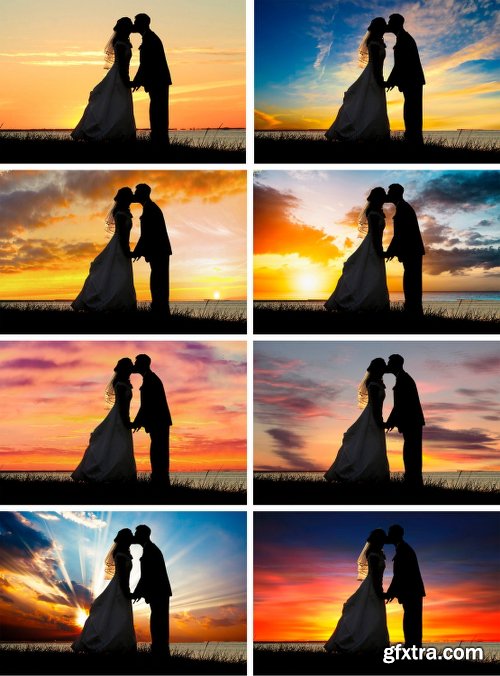 CreativeMarket 50 sunset sky Photoshop Overlays jpg 702369