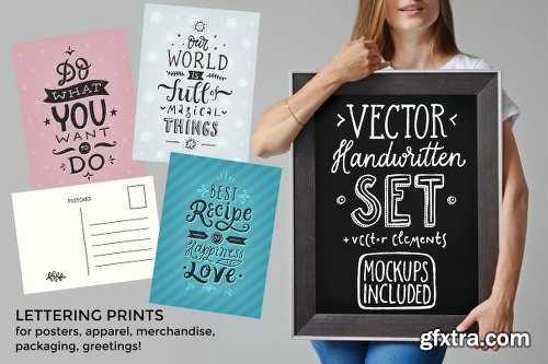 CreativeMarket Vector Handwritten Set 699633