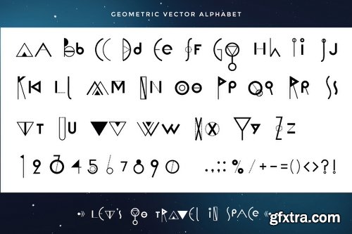 CreativeMarket Vector Geometry Space Set 700115