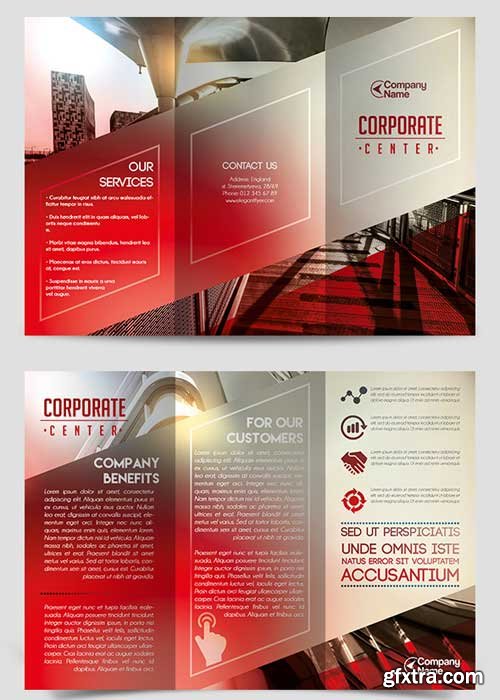 Corporate Tri-Fold PSD Brochure Template