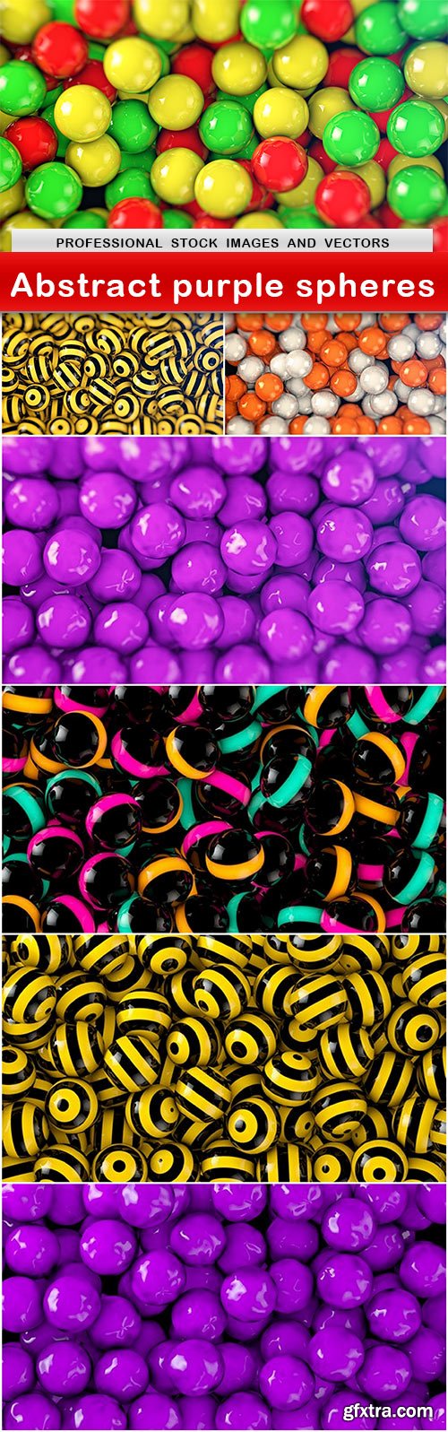 Abstract purple spheres - 7 UHQ JPEG