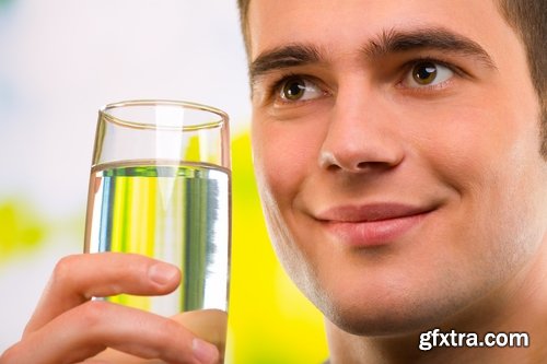 Collection of people man woman drinking a glass of clear water glass of liquid 25 HQ Jpeg