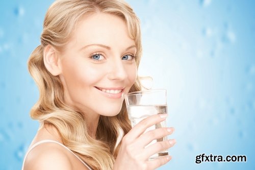 Collection of people man woman drinking a glass of clear water glass of liquid 25 HQ Jpeg