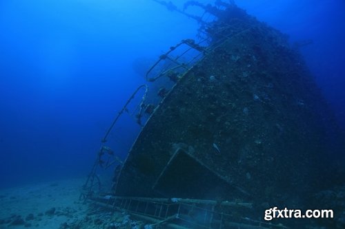 Collection of wreck shipwreck rusty metal remains of sea boat 25 HQ Jpeg