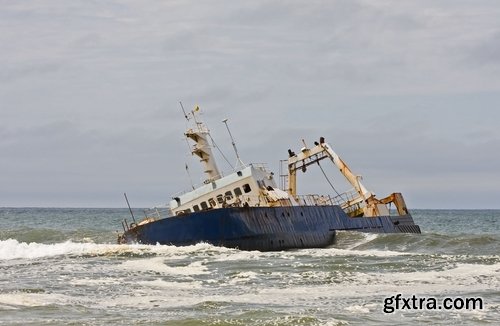 Collection of wreck shipwreck rusty metal remains of sea boat 25 HQ Jpeg