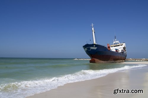 Collection of wreck shipwreck rusty metal remains of sea boat 25 HQ Jpeg