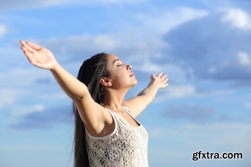 Collection of fresh air breathing relaxation nature man woman 25 HQ Jpeg