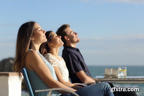 Collection of fresh air breathing relaxation nature man woman 25 HQ Jpeg