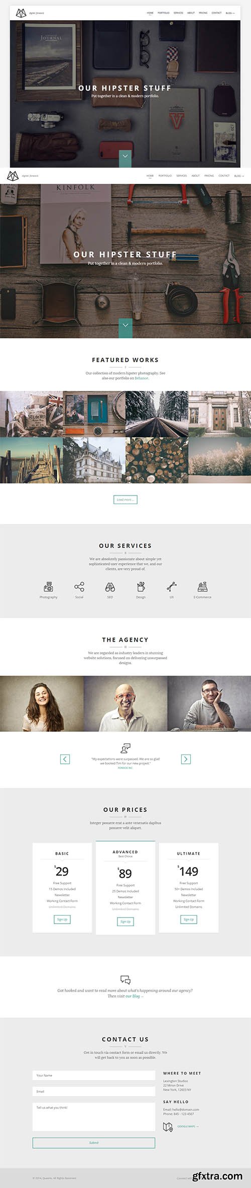 Queens – One-Page Portfolio HTML5 - CM 711464