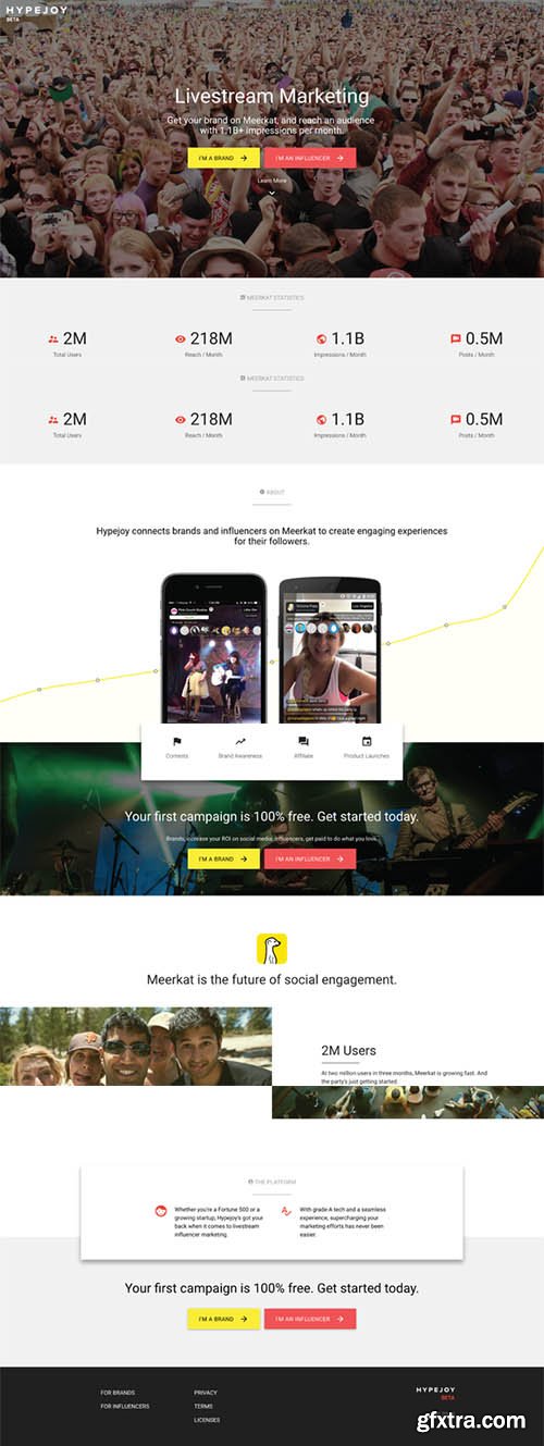 Hypejoy: Modern Clean Marketing Page - CM 697082