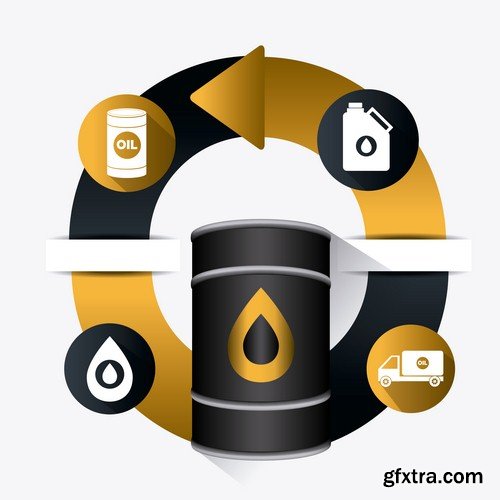 Oil infographics 1-5xEPS