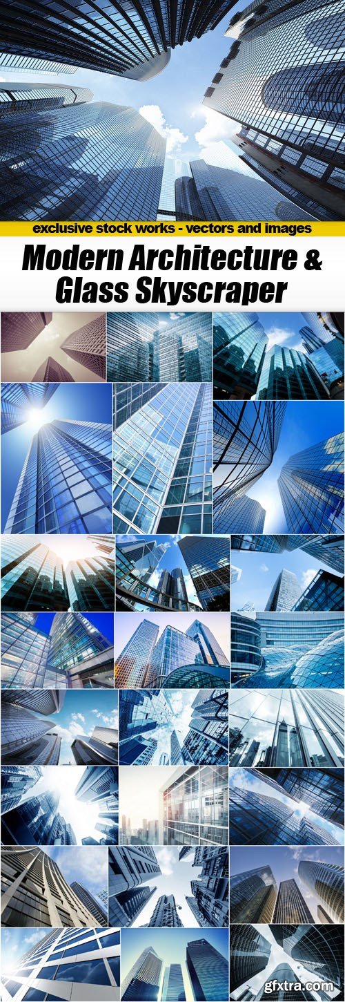 Modern Architecture & Glass Skyscraper - 25xUHQ JPEG