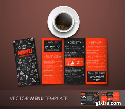 Coffee Banners & Menu - 15xEPS