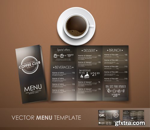 Coffee Banners & Menu - 15xEPS