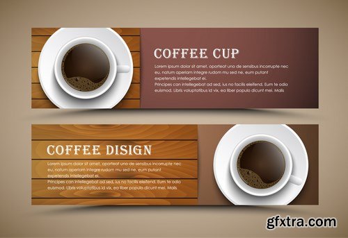 Coffee Banners & Menu - 15xEPS