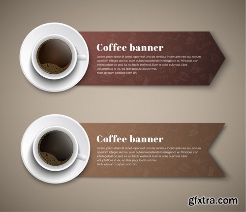 Coffee Banners & Menu - 15xEPS