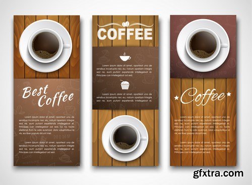 Coffee Banners & Menu - 15xEPS