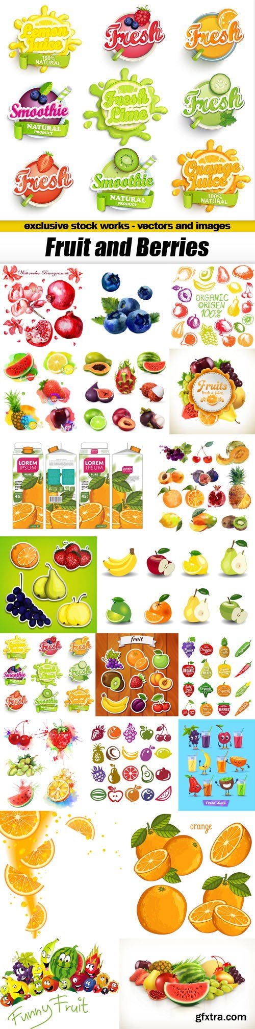 Fruit and Berries - 20xEPS