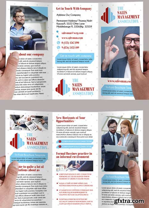 The Salesman Premium Tri-Fold PSD Brochure Template