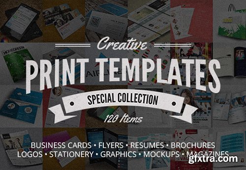 The Creative Print Templates Bundle with 120 Premium Items