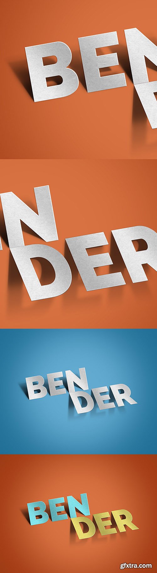 PSD Text Effect - Bender