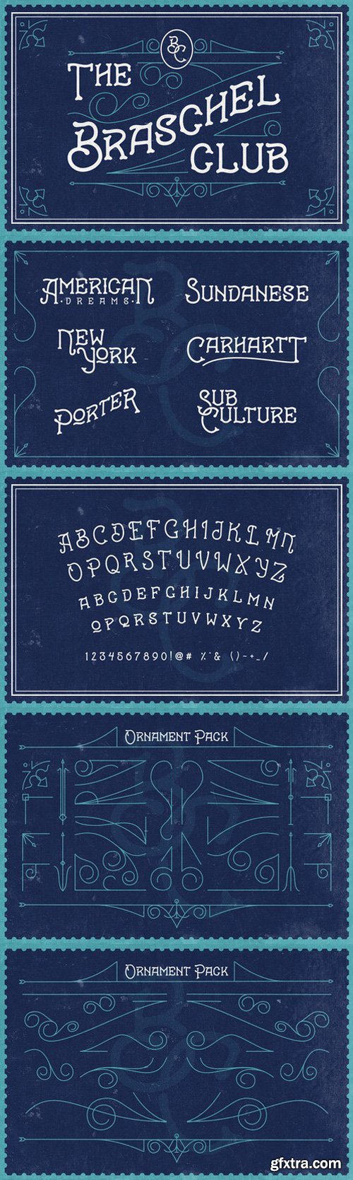 CM - Braschel Club Typeface 701598