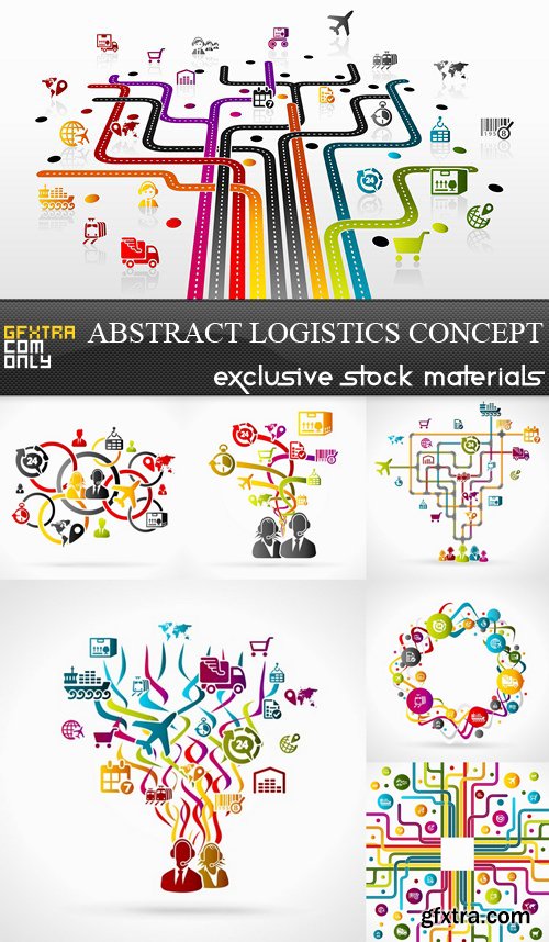 Abstract Logistics Concept - 7 EPS