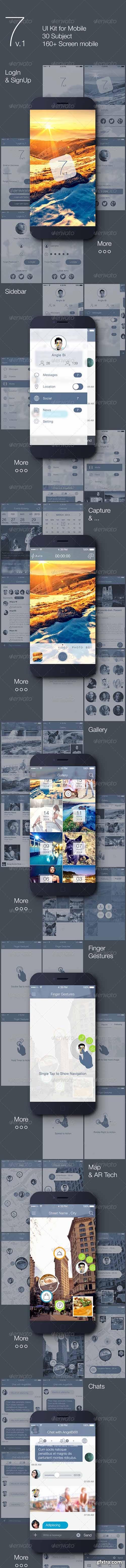 Graphicriver 7 v.1 - Mobile UI Kit 7518884