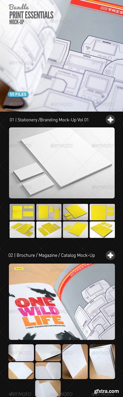 GraphicRiver Stationery Flyer Magazine Poster Close Up Bundle 7696675