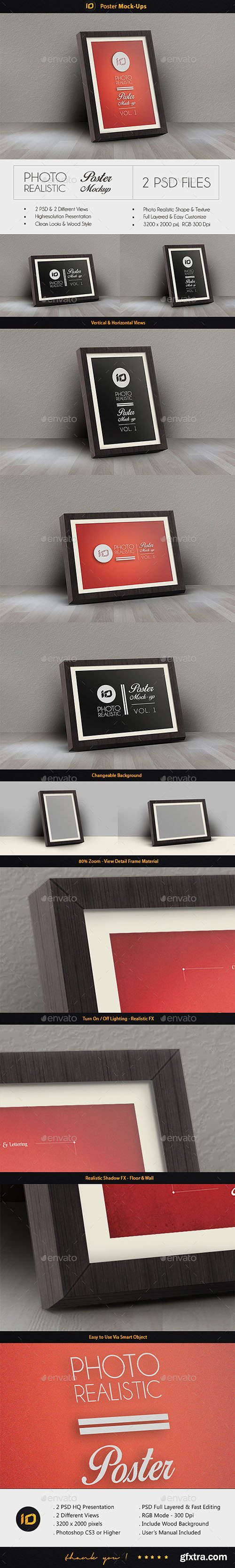 Graphicriver Realistic Poster Mock-Up 8988867