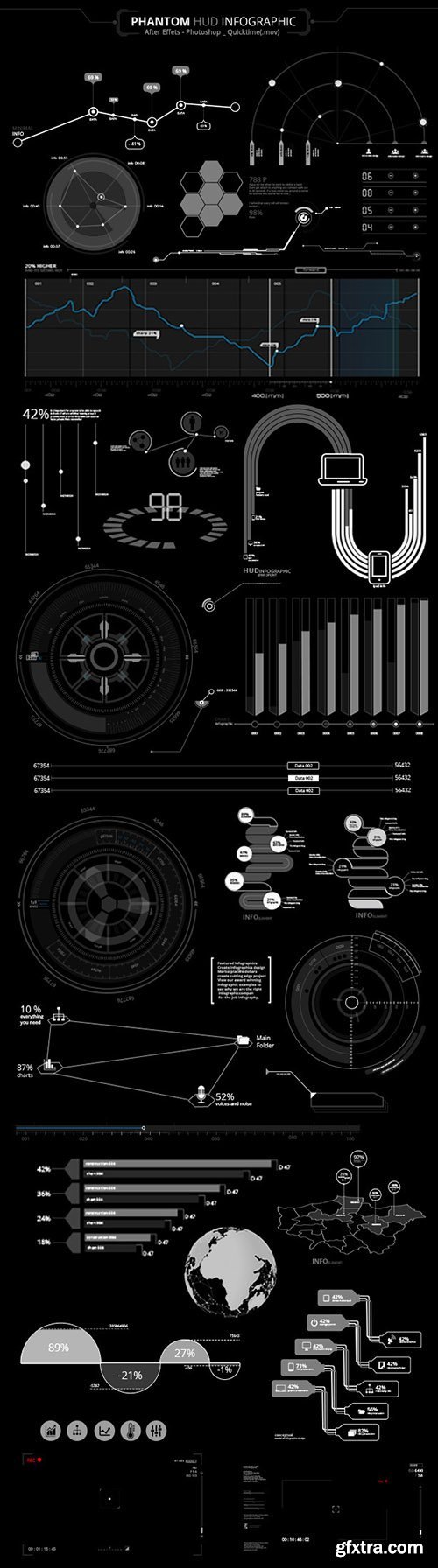 Videohive Phantom HUD Infographic 5056658