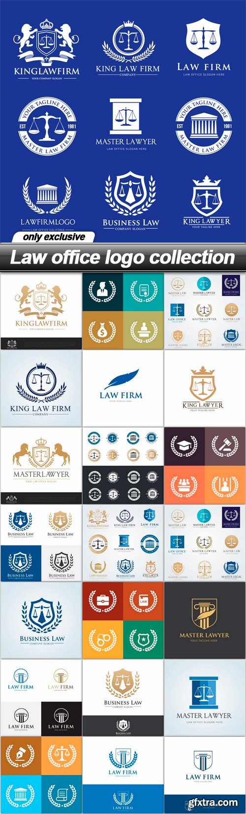 Law office logo collection - 42 EPS