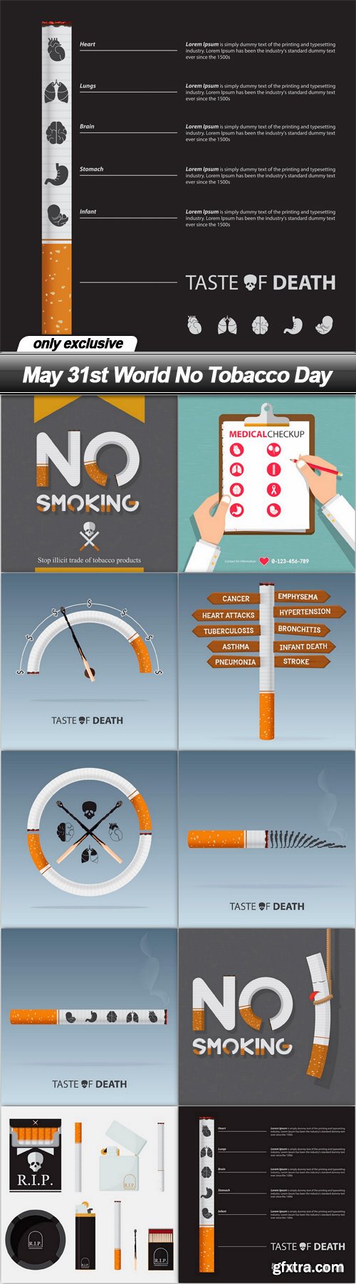 May 31st World No Tobacco Day - 10 EPS