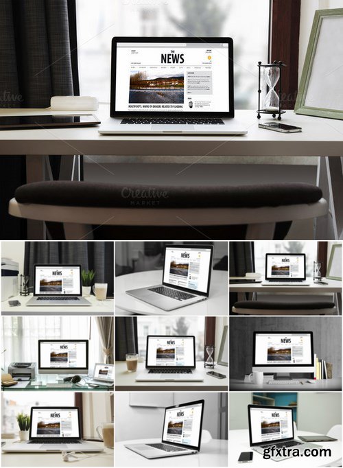 CM - Laptop Mockup - Macbook iPhone iPad 682541