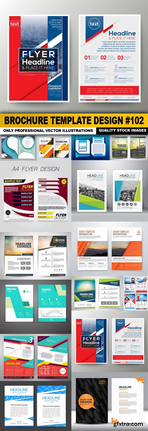 Brochure Template Design #102 - 15 Vector