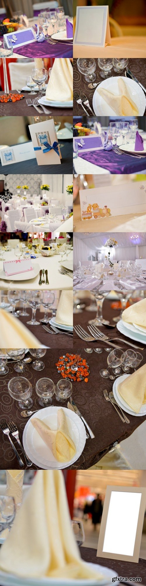 Place card for christening sitting on a table