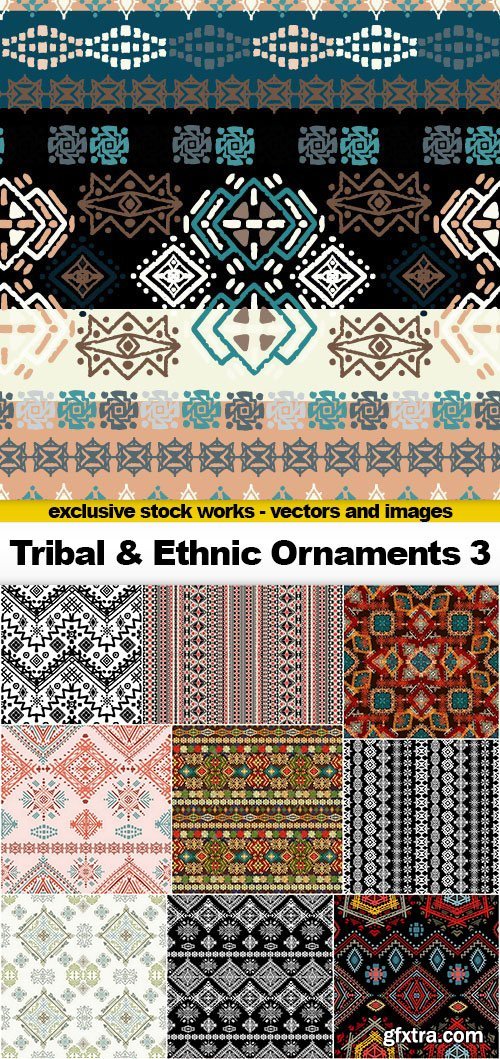 Tribal & Ethnic Ornaments 3 - 25x EPS