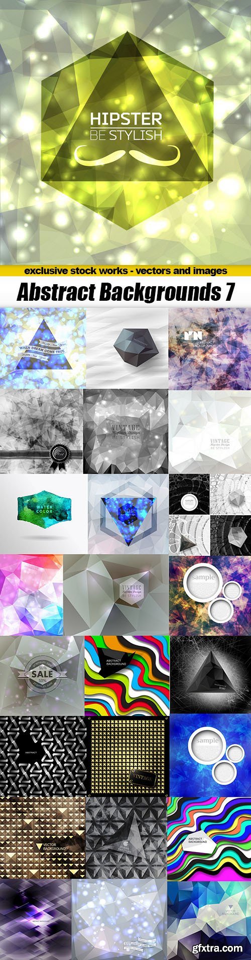 Amazing Abstract Backgrounds Collection 7 - 25xEPS