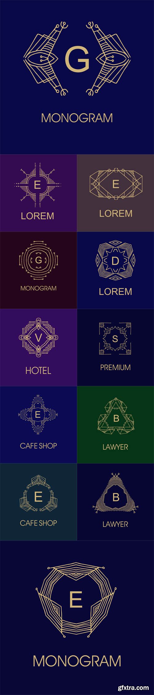 Vector Set - Elegant Monogram Design