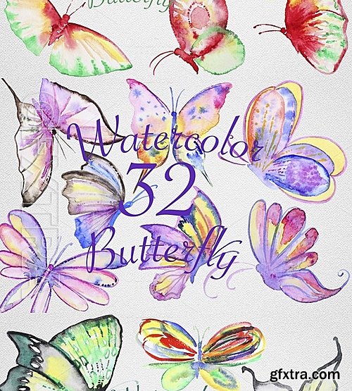 CM - Watercolor Butterfly Set2 671539