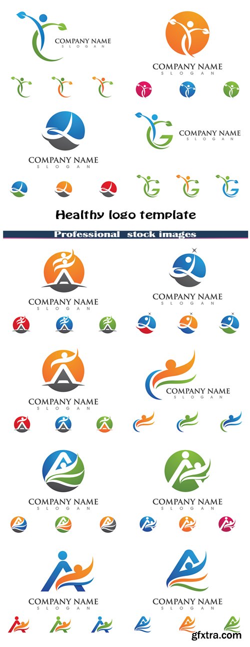 Healthy logo template