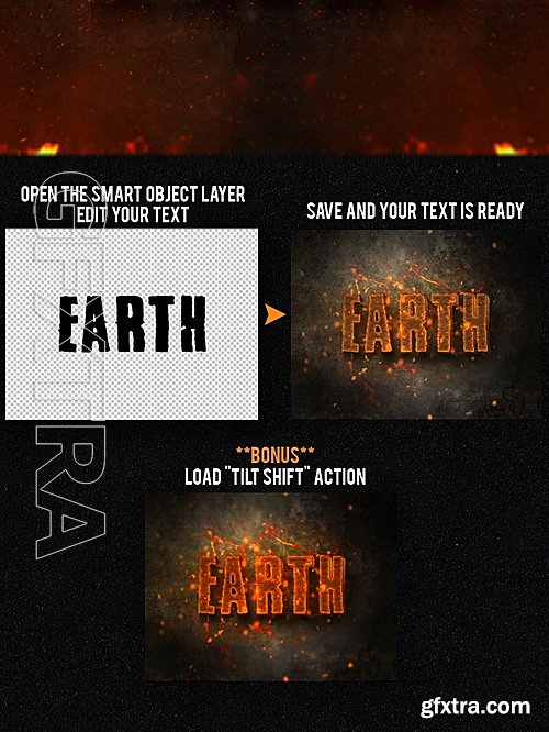 GraphicRiver - 3D Burning Photoshop Text Effects 16290622