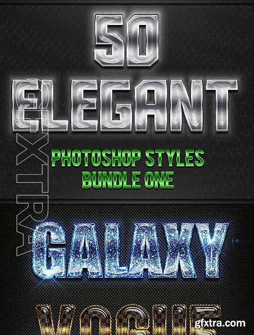 GraphicRiver - 50 Elegant Photoshop Styles Bundle 16299506