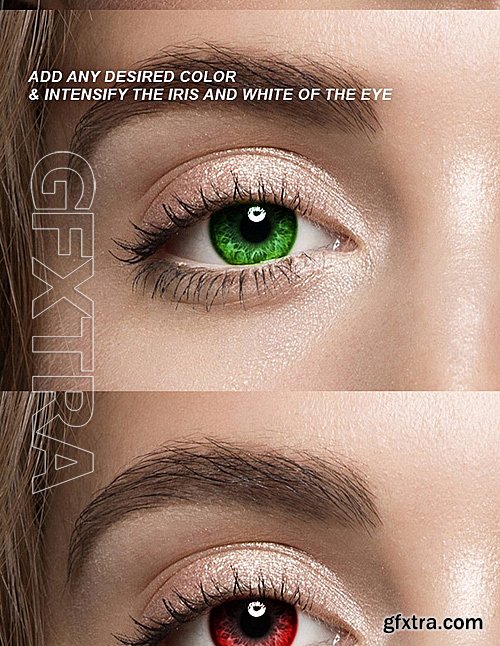 GraphicRiver - Pro Eyes Enhancement & Color Change - PS Action 16281841