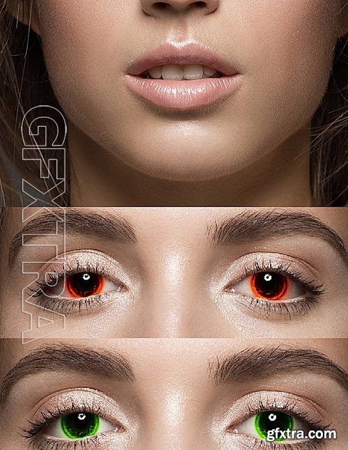 GraphicRiver - Pro Eyes Enhancement & Color Change - PS Action 16281841