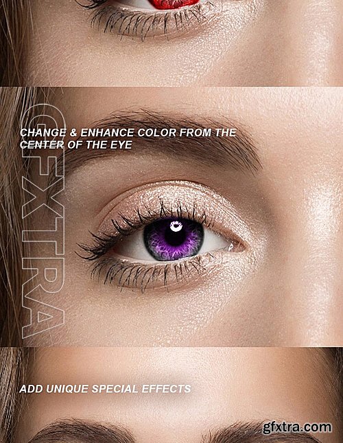 GraphicRiver - Pro Eyes Enhancement & Color Change - PS Action 16281841