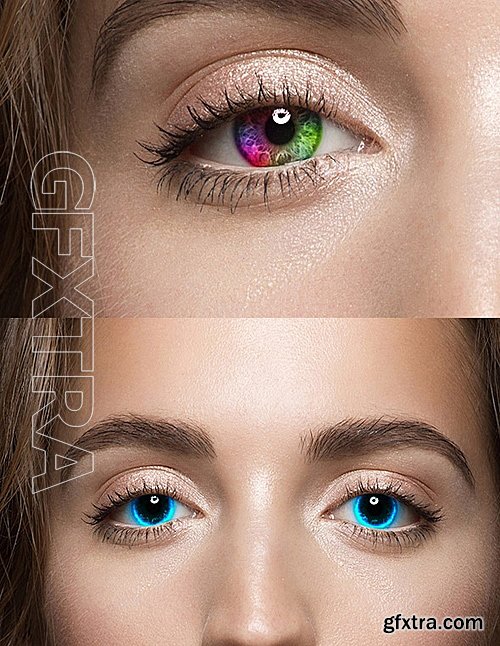 GraphicRiver - Pro Eyes Enhancement & Color Change - PS Action 16281841