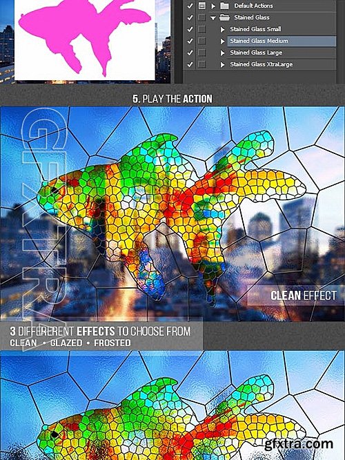 GraphicRiver - Stained Glass Photoshop Action 16265162