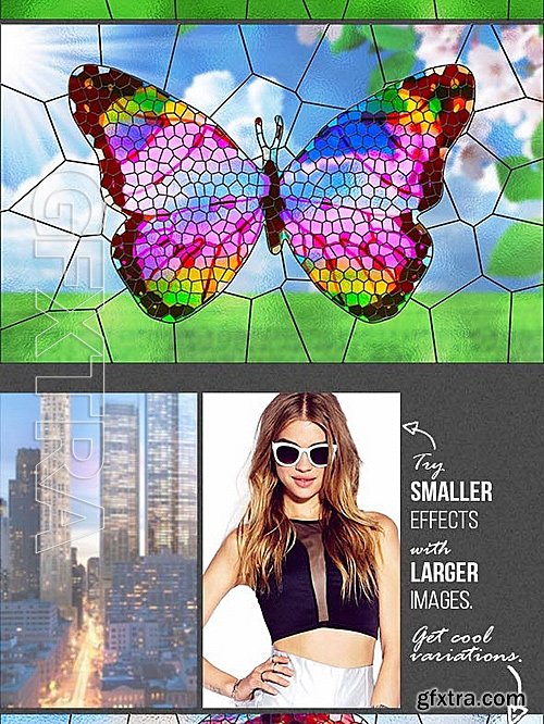 GraphicRiver - Stained Glass Photoshop Action 16265162